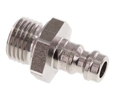 RVS DN 5 Luchtkoppeling Insteeknippel G 1/4 inch Buitendraad - CLP5-M-S-014