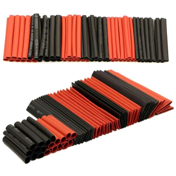 127STUKS 2:1 Krimpkous Sleeve Wikkel Draad Kabel Assortiment Kit Draagbaar veelkleurig