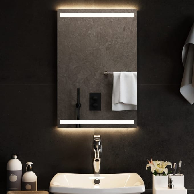 vidaXL - Badkamerspiegel - LED - 40x60 - cm
