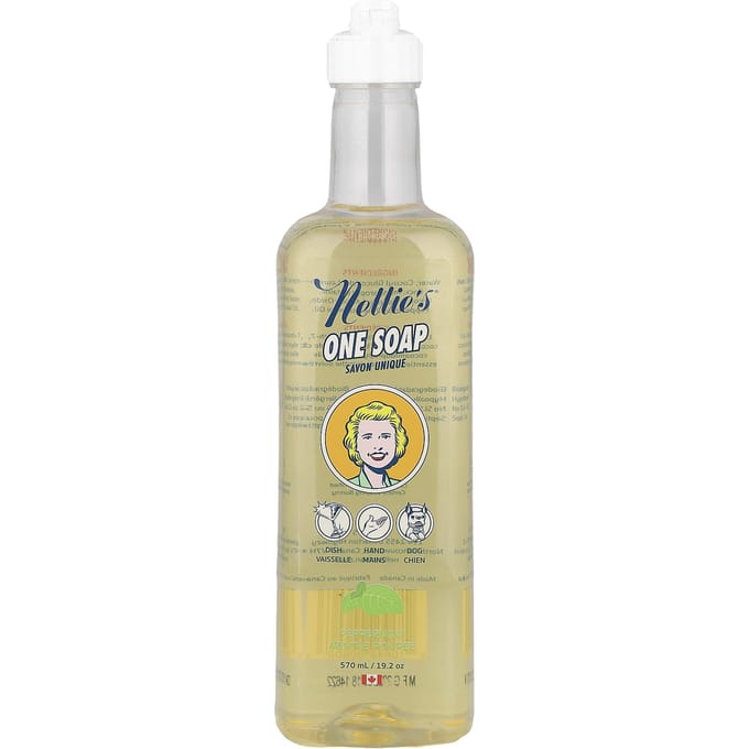 Nellie's, Eén Zeep, Pepermunt, 570ml (19,2 oz) beige