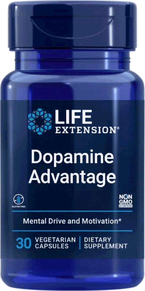 Life Extension - Dopamine Advantage - 30 capsules - Bioactieve vorm van Vitamine B12 - Samenwerking tussen Botanisch Extract Phellodendron (Bastpoeder) - Voedingssupplementen