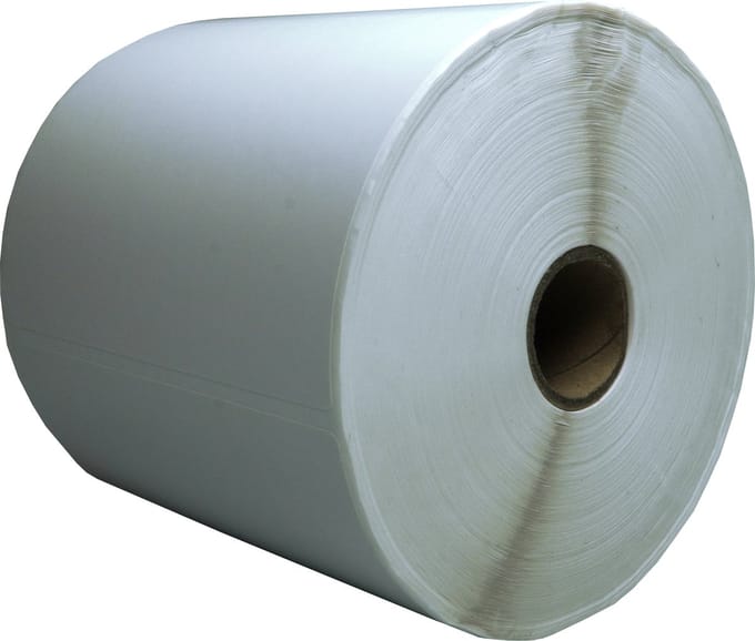 DULA Compatible Zebra Labels 102x76mm - 930 etiketten per rol - kern 25mm - Wit - Permanent - 1 rol
