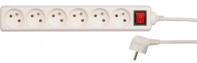 Vorel 72535 - Verlengsnoer - 6 Stopcontacten - 5m - Met Aarde