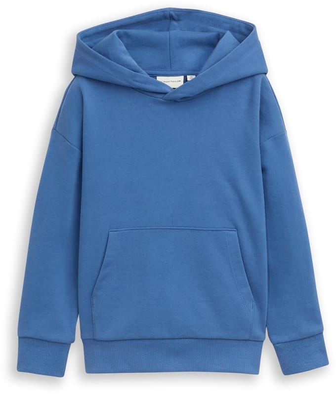 Tom Tailor - Oversized hoodie-sweatshirt met print op de rug - Maat 104/110 - Federal Blue