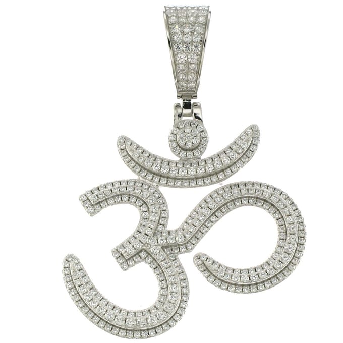 Juwelier Zwartevalk ZILVEREN (GERHODINEERD) OHM HANGER 24.201