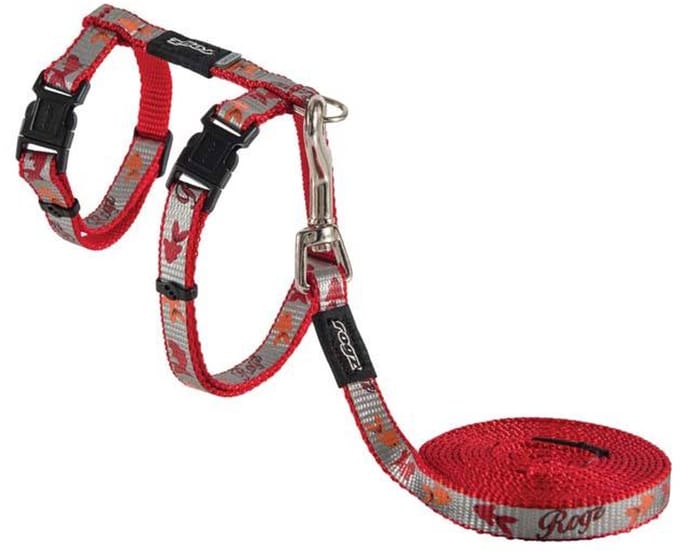 Rogz Kattentuig Reflectocat Red Fish Maat S