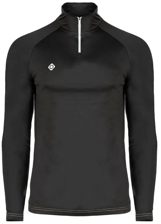 Izas Isar M Fleece Met Halve Rits Zwart L Man