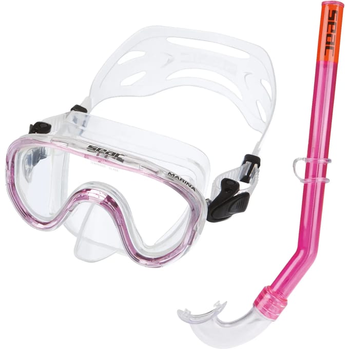 Seac kinder snorkelset Marina - silicone - roze