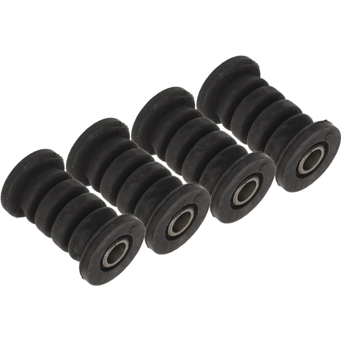 4 Stuks M10 10mm As Schommelarm Montage Bus Rubber Staallegering Schokdemper Schommelarm Installatiebus voor ATV black