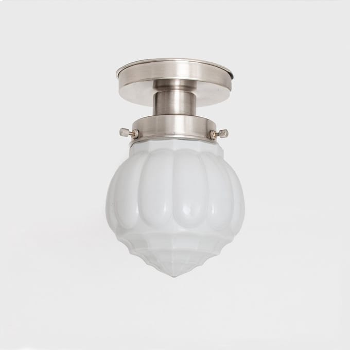 Plafonnière Wassail 20's Matnikkel - Art Deco Trade