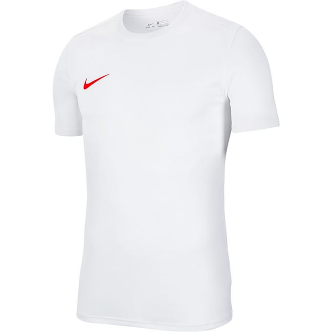 Nike Heren Dry Park VII trui met korte mouwen (Wit, Rood)