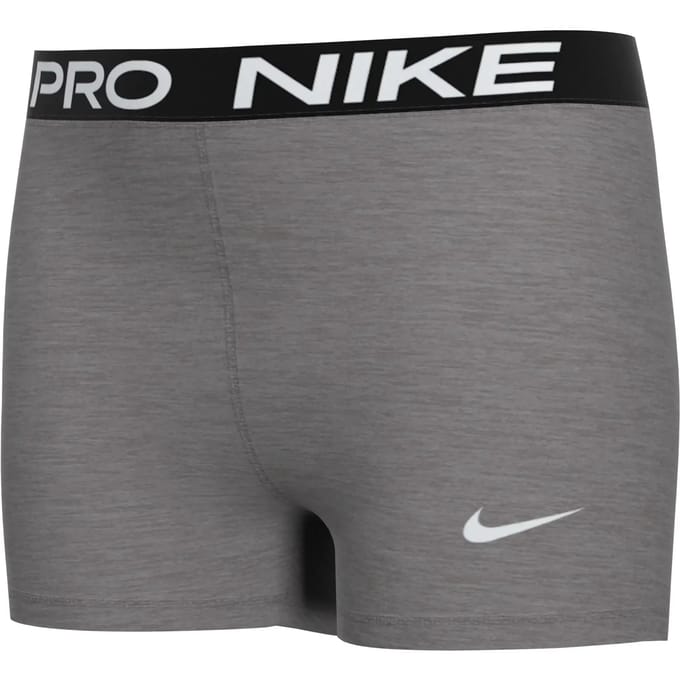 Nike Dri-Fit Big Kids 3in Shorts Meisjes-grijs,wit
