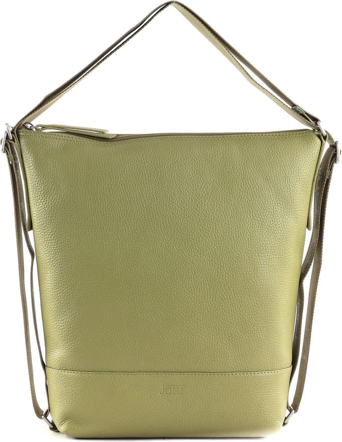 JOST Leren Rugzak Schoudertas Vika 3-Way-Bag Olive Olijfgroen