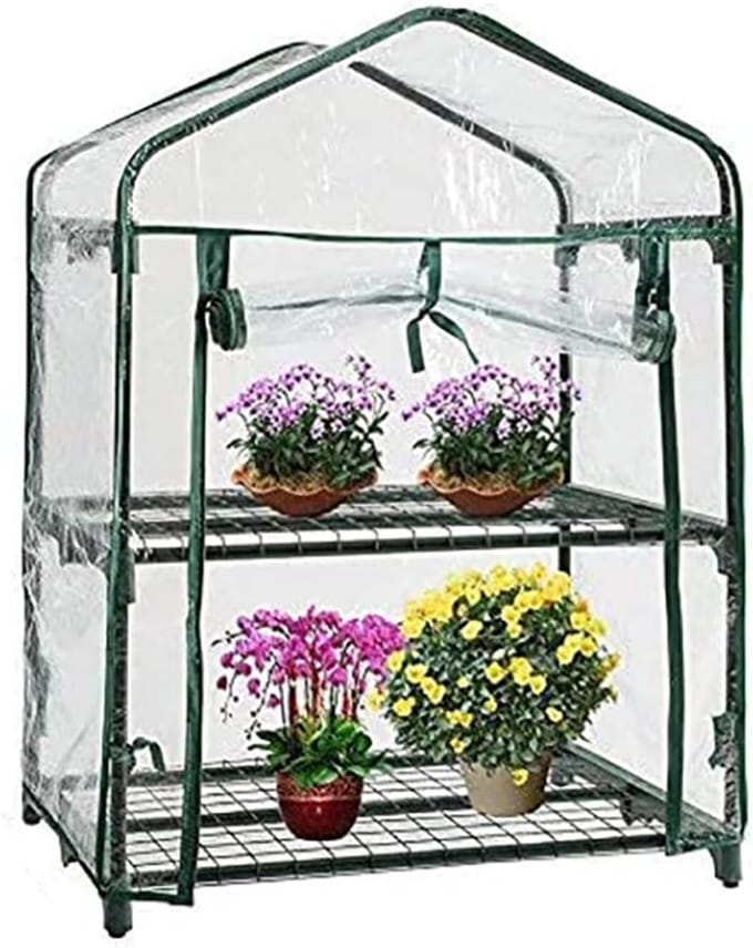 Mini Kas - Plantenkas Groeikas - Planten Beschermen - Verstevigd Frame - 2 Lagen - Transparant