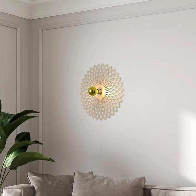 Wandlamp Ombra Ø 50 cm mat goud