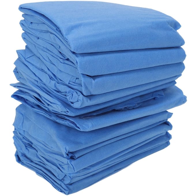 10 PCS Enveloppement Corporel Jetable Spa Enveloppement Épais pour la Poitrine Non-tissé Enveloppement de Douche Enveloppement de Bain pour Femmes pour blue