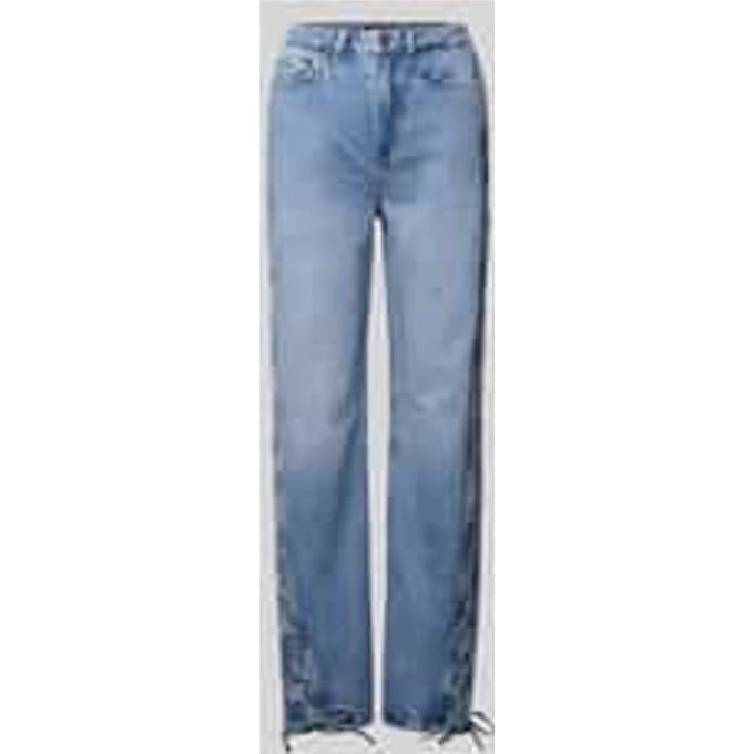Straight fit Jeans van Katoen