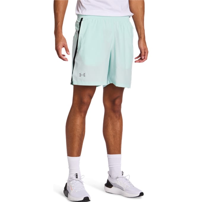 Under Armour Launch Korte Broeken Heren - Groen - Maat S - Poly Woven