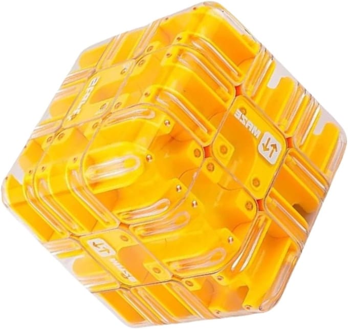 Doolhof Speelgoed - 3D Puzzel - Mentale Uitdaging - Interactieve Kubus - 8.5 x 8.5 cm - Meerkleurig
