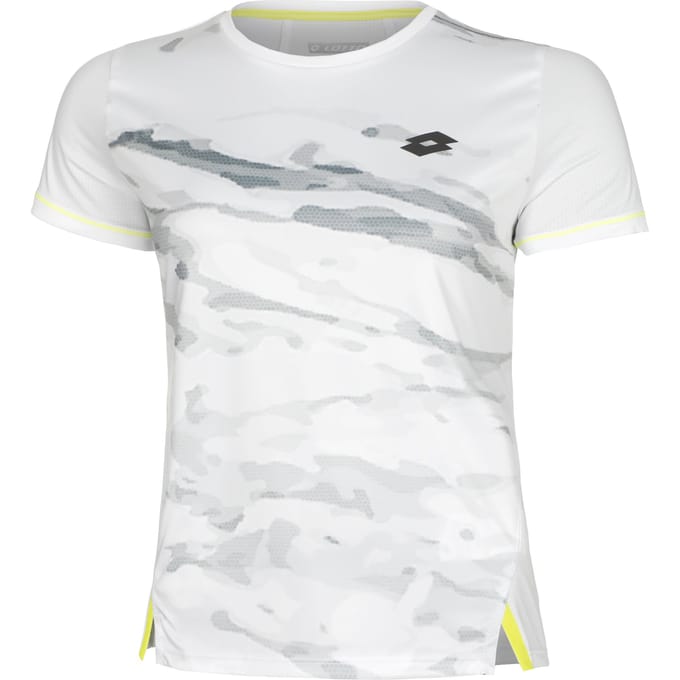 Lotto Tech T-shirt Dames-Wit,Grijs