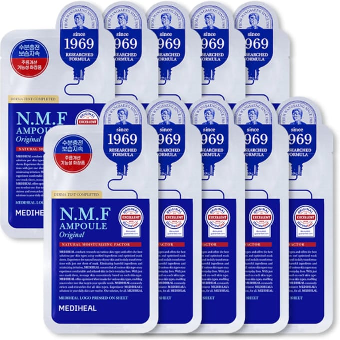 Mediheal N.M.F Aquaring Ampoule Mask EX (10 stuks) blue