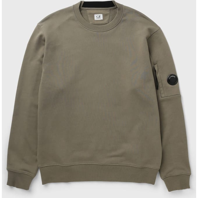 DIAGONAL RAISED FLEECE CREWNECK LENS SWEATSHIRT