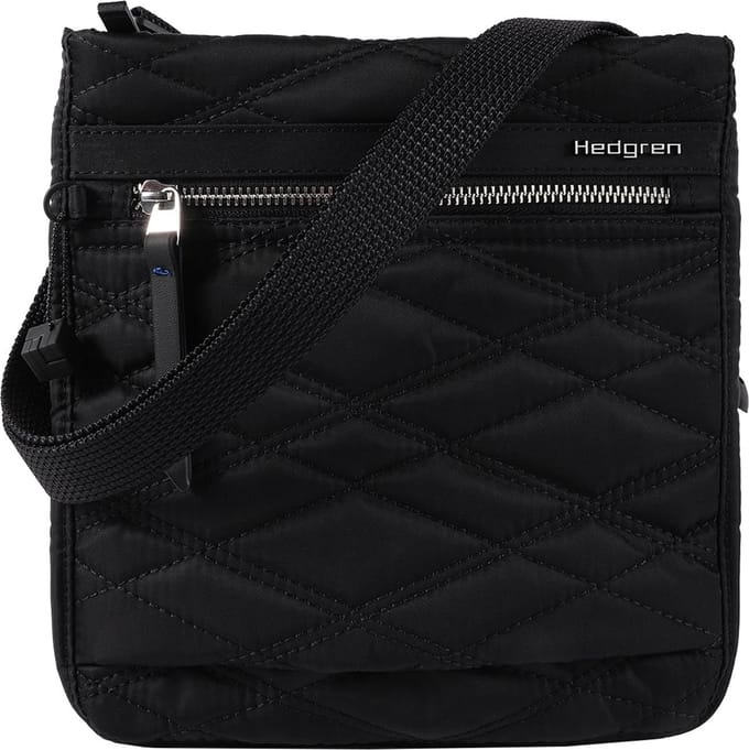 Hedgren Schoudertas Inner City Leonce Small Vertical Crossover RFID New Quilt Black Zwart