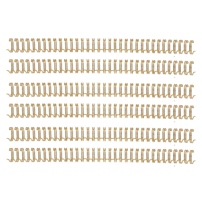 100 STUKS Spiraalbindringen 34 Lussen 3:1 Steek A4 Papier Dubbele Draad Bindruggen 120 Vel beige