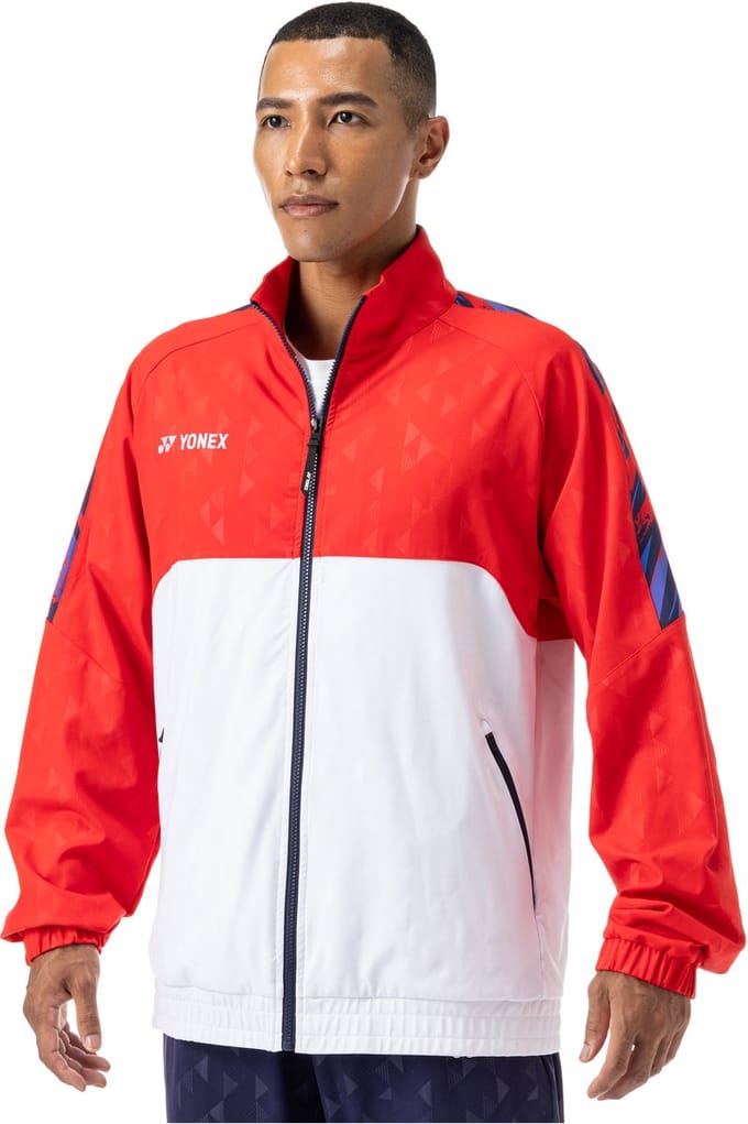 Yonex 50146EX Unisex Warm-Up trainingsjack - rood