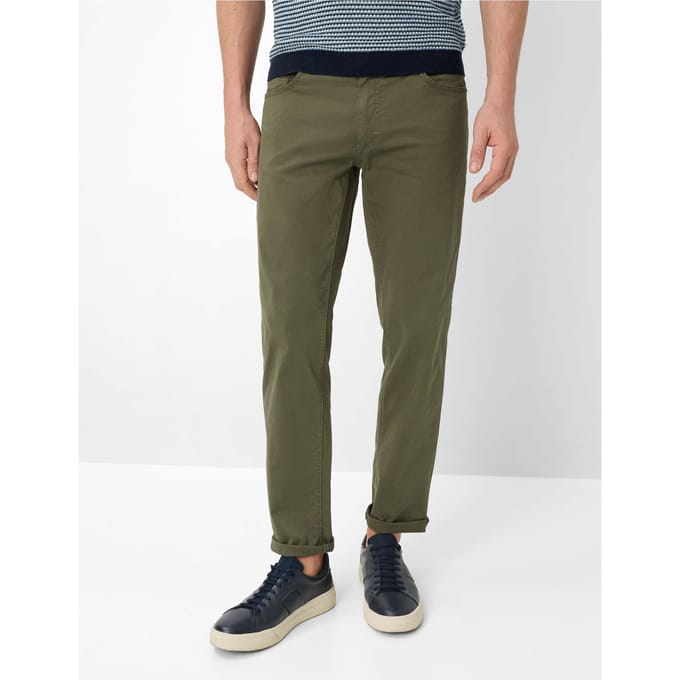 Brax Heren Jeans  Style COOPER OLIVE Groen Olijf, groen - olijf, maat 44/32