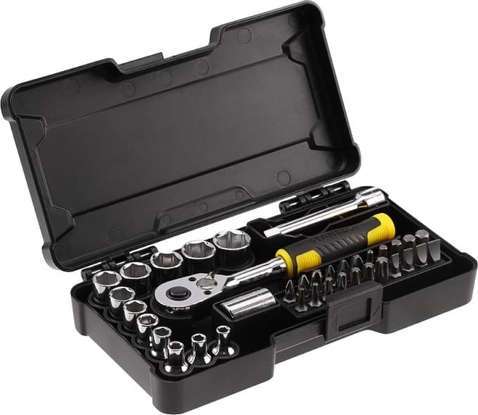 STANLEY 1/4DR 37PC COMPACT SOCKET SET - STMT82672-0