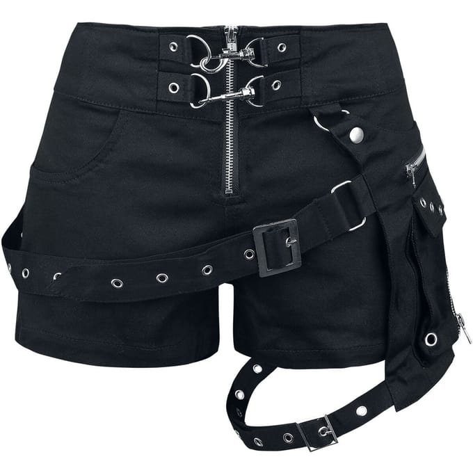 Vixxsin - Gothic Hotpants - Neith short - 32 tot 34 - voor Vrouwen - zwart