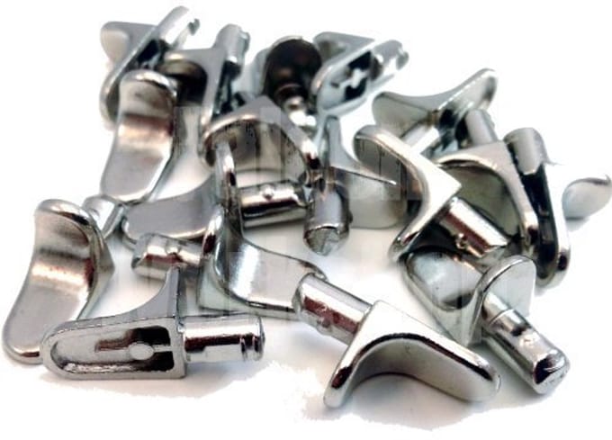 Vloerdragers Metaal 5 mm - Set van 12 voor Planksteun en Keukenkasten