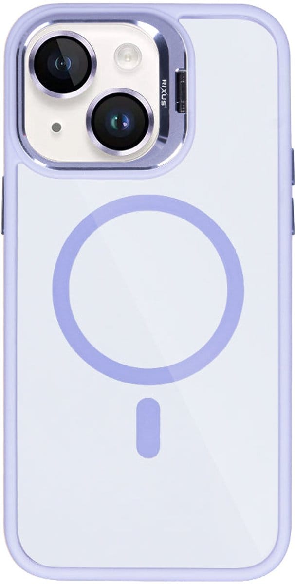 Rixus Classic 03 Case With MagSafe For Apple iPhone 14 Plus Light Purple