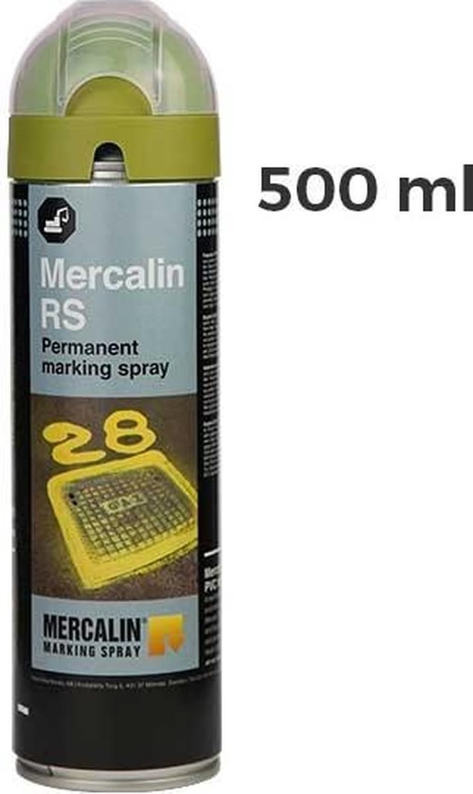 TECHNIMA Mercalin Markering spray Geel 500 ml.