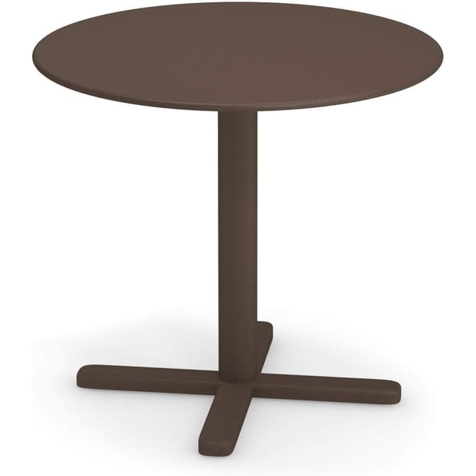Emu Darwin tafel rond - donkerbruin - Ø 80