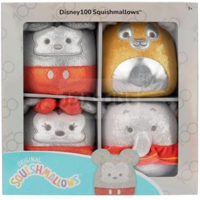 Disney 100th Anniversary 4Pack set2 - 5inch Squishmallow (Incl. Adoptiecertificaat)