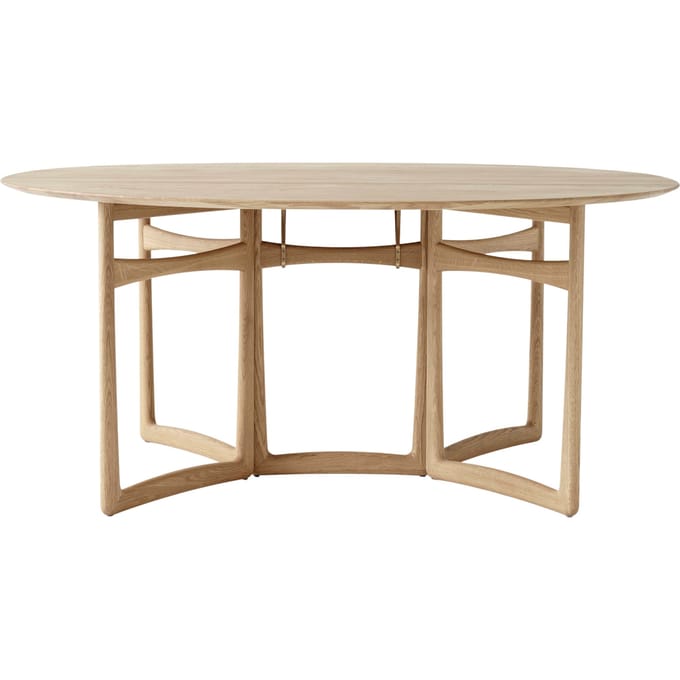 &Tradition Drop Leaf HM6 Eettafel - eiken, wit geolied