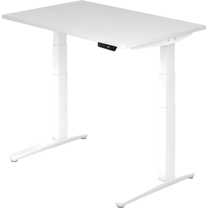 XBHM 12 WW | Bureau - Wit 120x80 Tafelhoogte I Elektrisch in hoogte verstelbaar