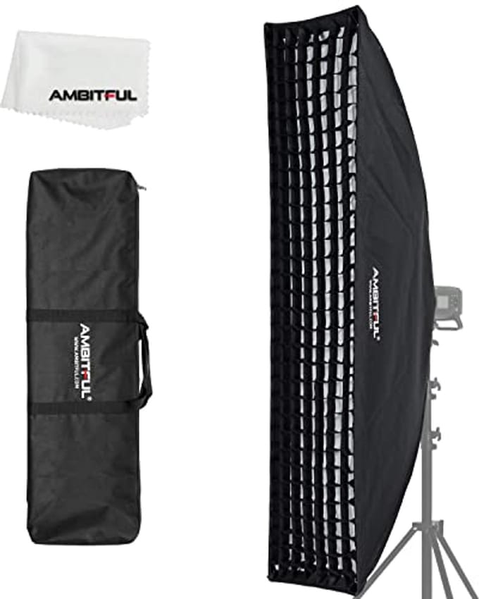 35x160cm Softbox met Honingraat en Draagtas voor Bowens Mount Lampen