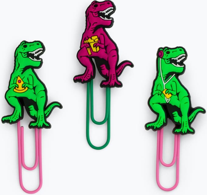 Mustard Desktop Papercliphouder - Magnetisch - Set van 6 stuks - T-Rex