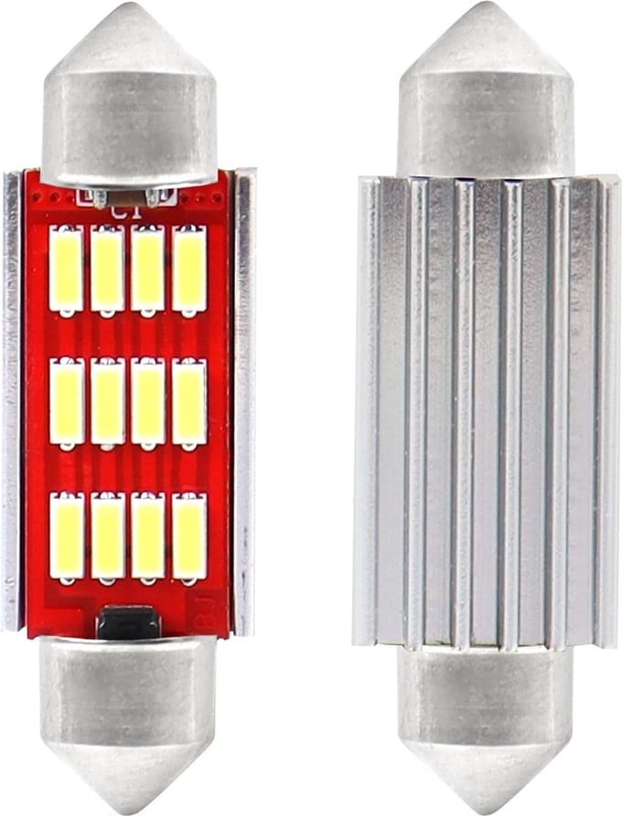 AMiO LED CANBUS 4014 12SMD Festoen C5W C10W C3W 41mm Wit 12V/24V
