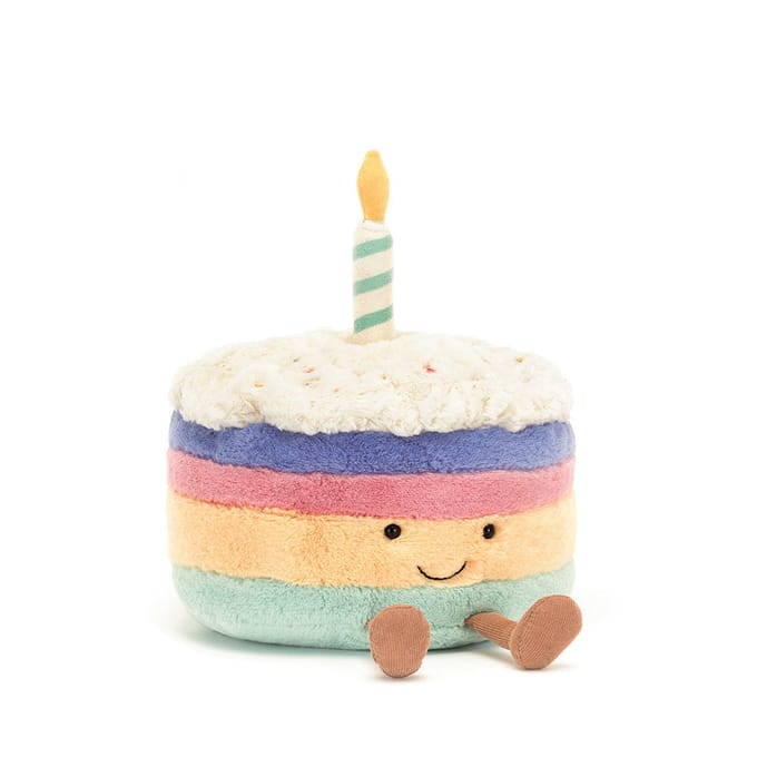 Jellycat knuffel Amuseables Rainbow Birthday Cake