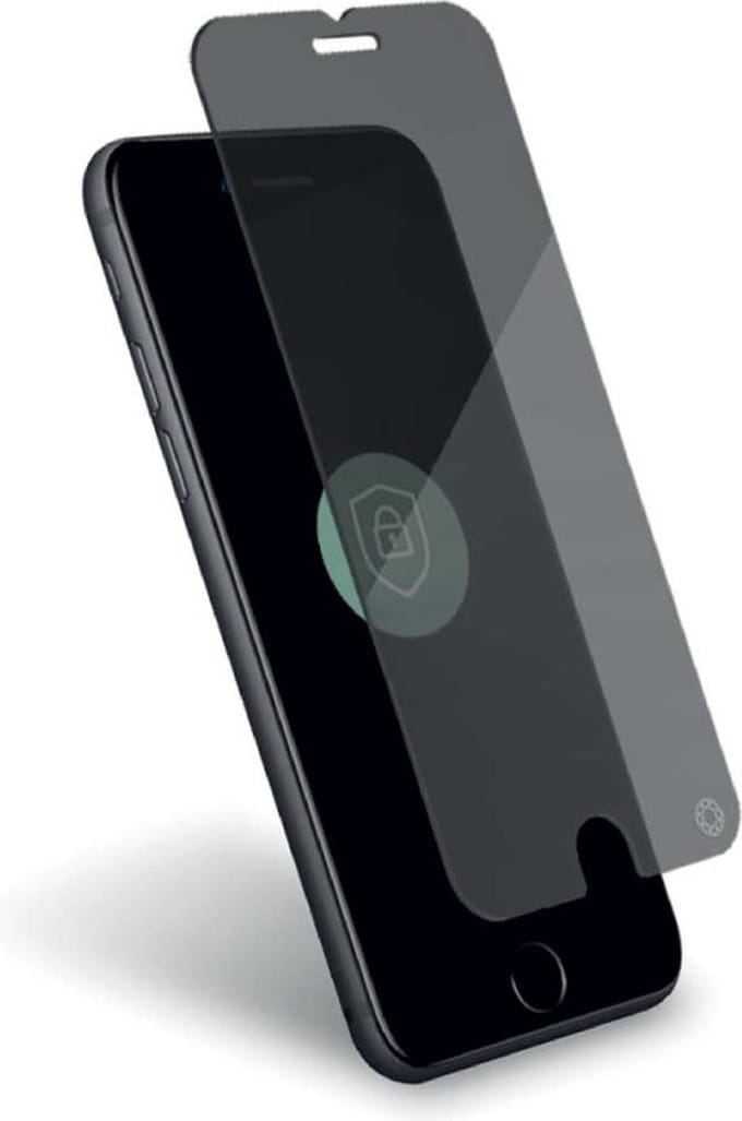 Force Case, Screenprotector geschikt voor iPhone SE 2020 - Privacy Oleophobic, Transparant