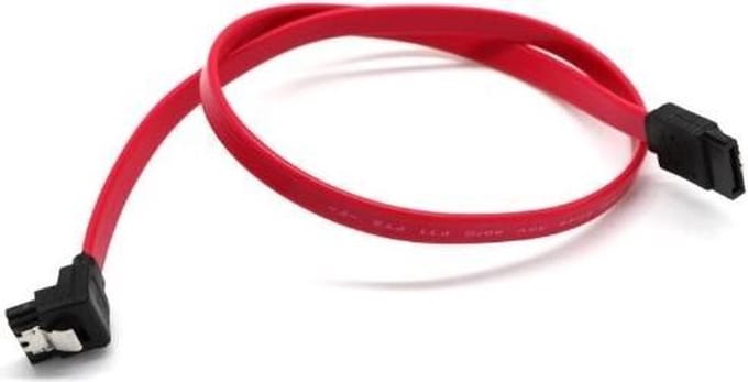SATA naar SATA Serial ATA Kabel met Rechte Hoek 30 cm
