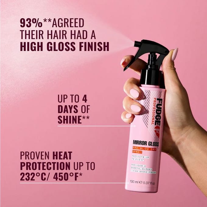 Fudge - Mirror Gloss Pre Blowdry Spray - 250 ml