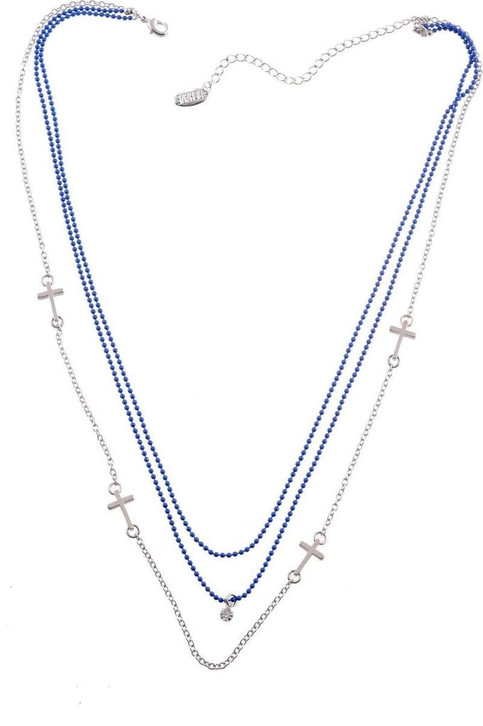 Behave Korte ketting 3rijen kruis