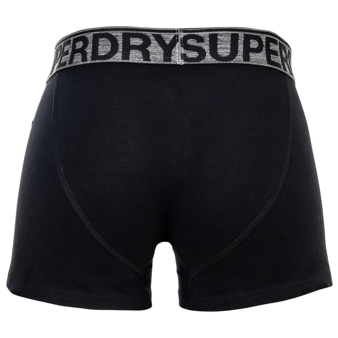 Superdry BOXER TRIPLE PACK Heren Onderbroek - Raven Black Marl