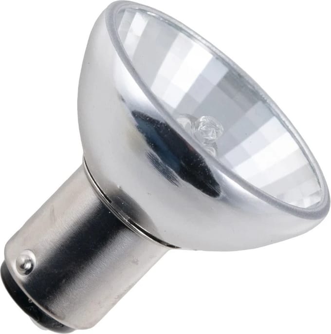 Schiefer Ba15d Reflectorlamp R37 12V - 20W 2800K - 6° - Dimbaar - Helder