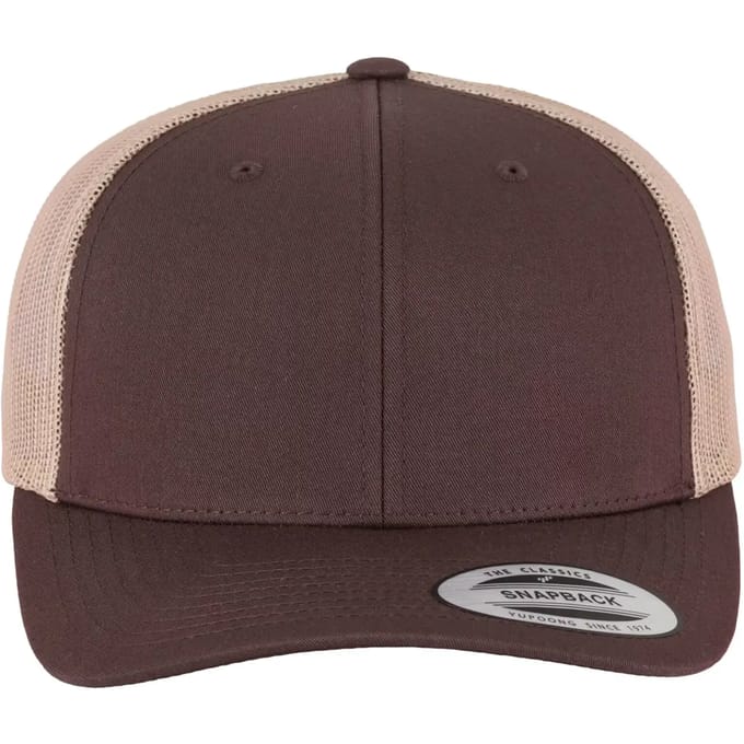 Flexfit - Retro Trucker 2Tone brn/khaki one size Trucker pet - Bruin/Beige